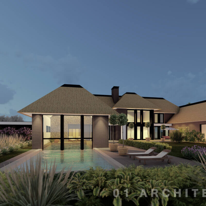 nieuwbouw villa modern zwembad architect luxe royaal groot